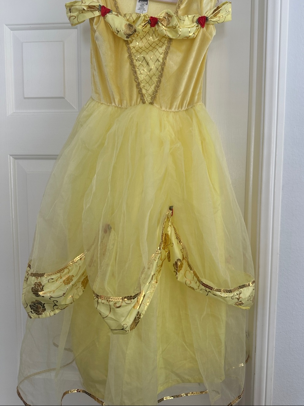 Little Adventurers deluxe Belle Princess Ball Gown Costume size Large ages 5-7
